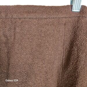Christian Francis Roth Brown Textured Wool Blend Pencil Skirt Size 4